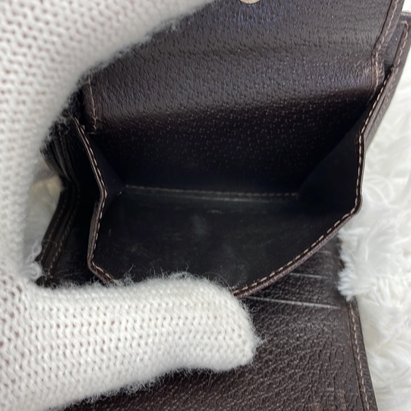 GUCCI BIFOLD MONOGRAM WEBLINE GG WALLET VGC - Picture 13 of 14